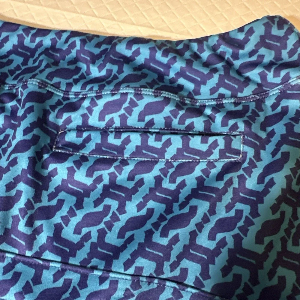 Zealotpower  women skort size large‎ blue print stretch waist pickleball tennis
